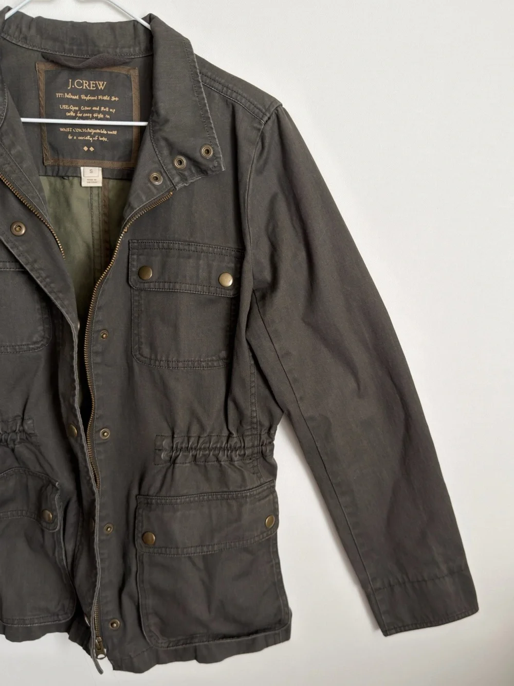 J. Crew Relaxed Boyfriend Field Utility Jacket Size Small